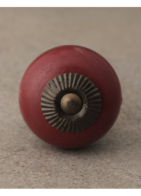 Red and Dark Red Wooden knob-1