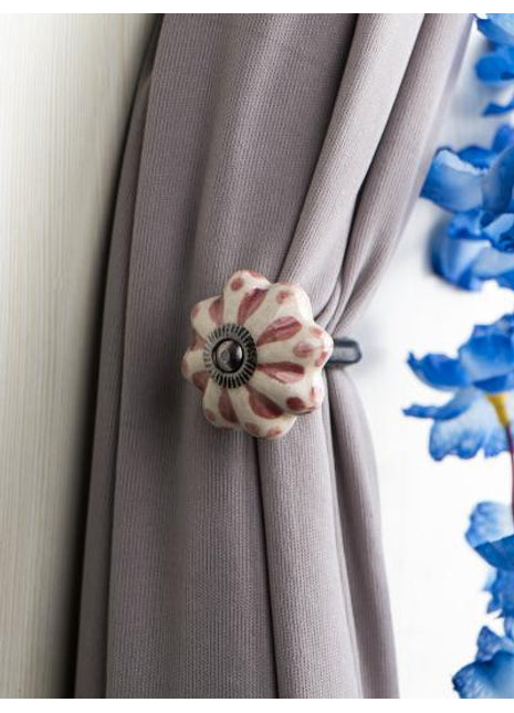 Curtain Tie Backs Hook Decorative Wall Hook-Brown (Set of Two)
