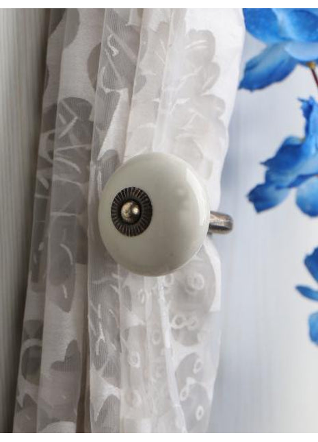 Curtain Tie Backs Hook Decorative Wall Hook-off White (Set of Two)