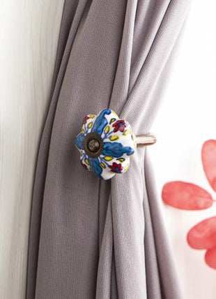 Curtain Tie Backs Hook Decorative Wall Hook-Multicolor (Set of Two)