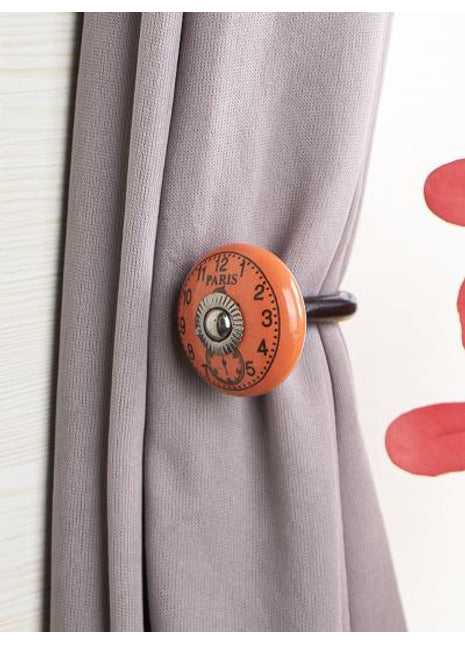 Curtain Tie Backs Hook Decorative Wall Hook- Orange ( set of two)