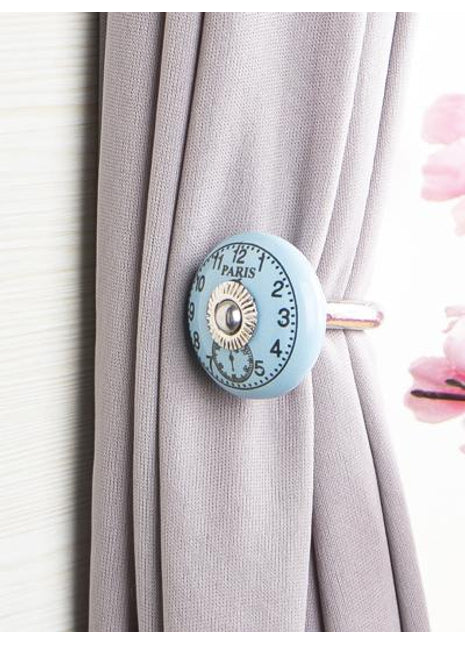 Curtain Tie Backs Hook Decorative Wall Hook- Turquoise ( set of two)