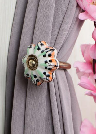 Curtain Tie Backs Hook Decorative Wall Hook-Multicolor (Set of Two)