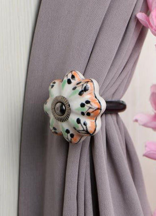 Curtain Tie Backs Hook Decorative Wall Hook-Multicolor (Set of Two)