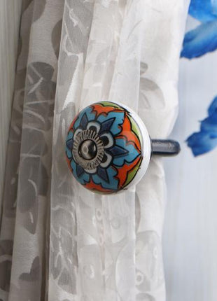 Curtain Tie Backs Hook Decorative Wall Hook-Multicolor (Set of Two)