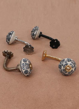 Curtain Tie Backs Hook Decorative Wall Hook-Black Design (Set of Two)