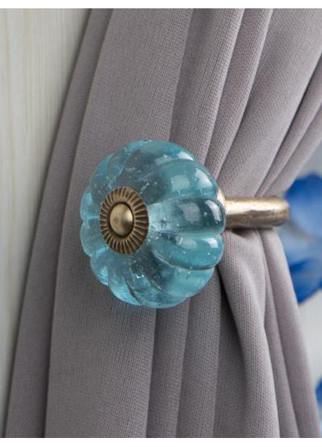 Curtain Tie Backs Hook Decorative Wall Hook-Turquoise (Set of Two)