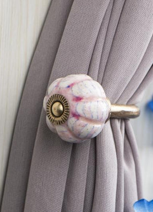 Curtain Tie Backs Hook Decorative Wall Hook- Pink (Set of Two)