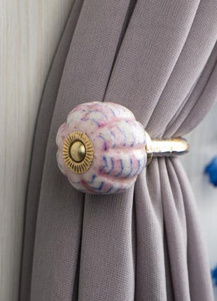 Curtain Tie Backs Hook Decorative Wall Hook- Pink (Set of Two)