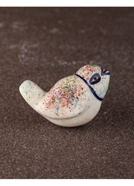 Kids Colorful Spatter Ceramic Bird knob
