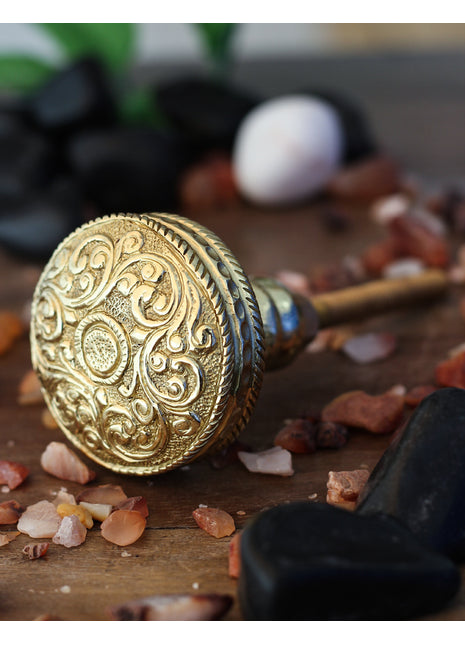 Traditional Brass Round Cabinet Door Knob