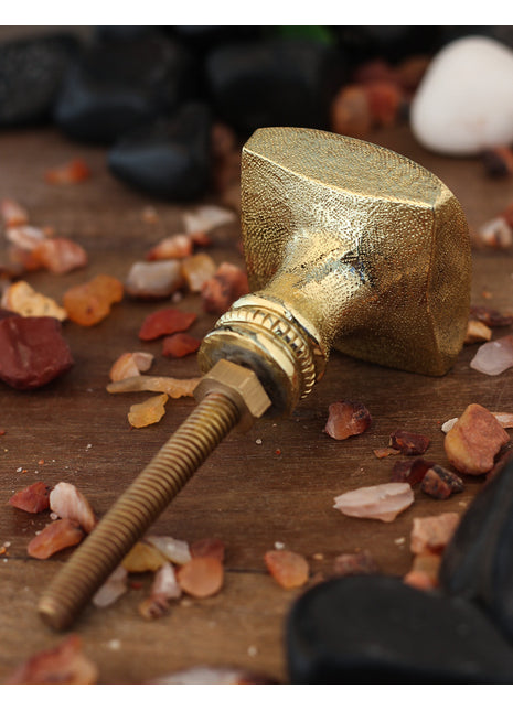 Decorative Square Shape Solid Brass Door Knob
