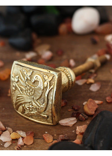 Decorative Square Shape Solid Brass Door Knob