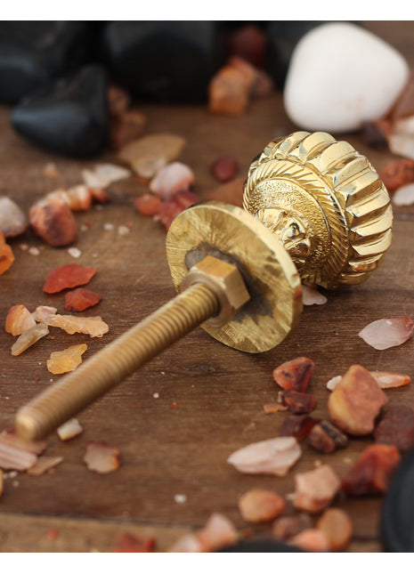 Traditional Round Handmade Solid Metal Knob