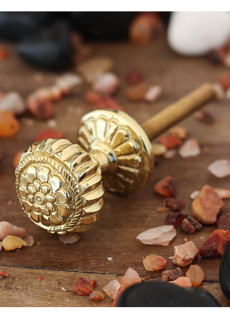 Traditional Round Handmade Solid Metal Knob
