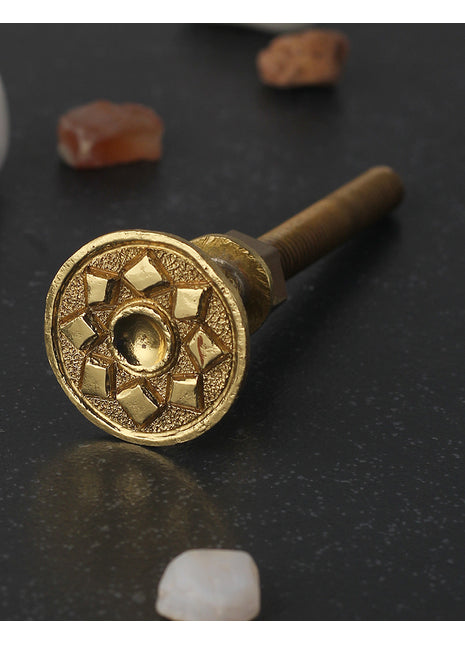 Decorative Solid Metal Round Knob