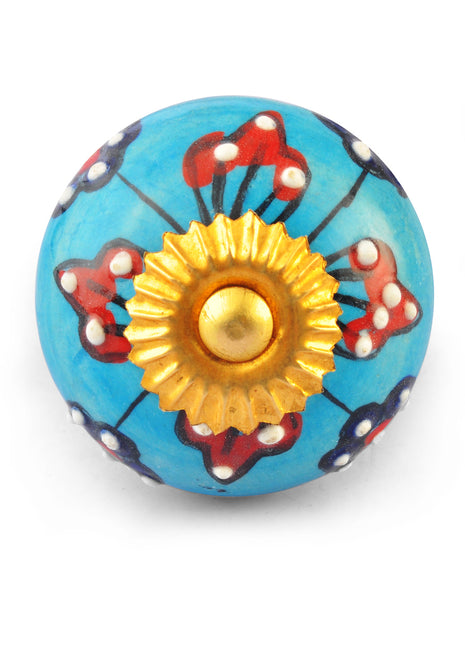 Red,Black Turquoise knob