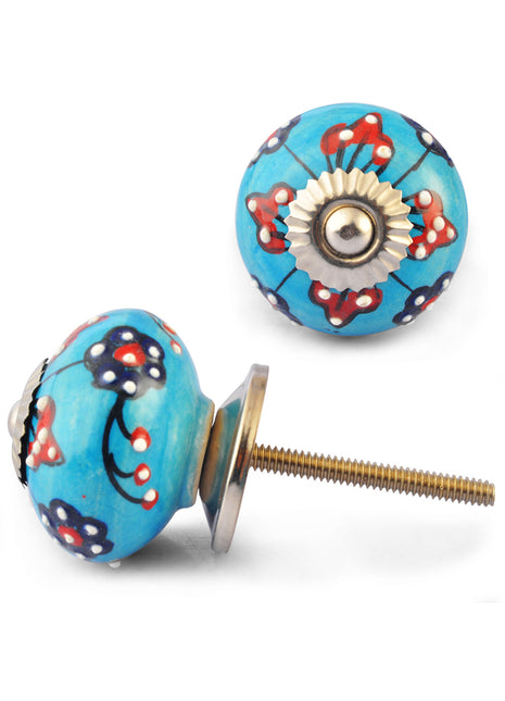 Red,Black Turquoise knob