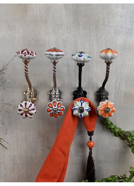 Assorted Handmade Different Design Ceramic Hook Ceramic Hangers