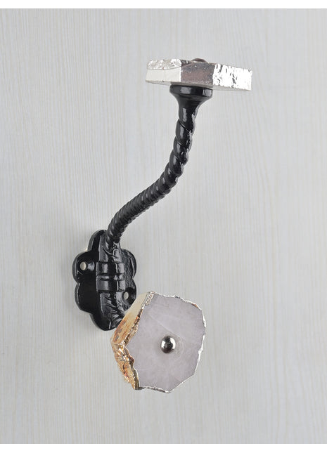 Classy Assorted Shape Light Pink Agate Stone Wall Hanger