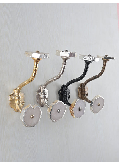 Classy Assorted Shape Light Pink Agate Stone Wall Hanger