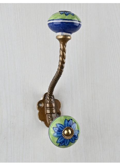 Amazing Ceramic Metal Wall Hanger Hook With Ceramic Knob