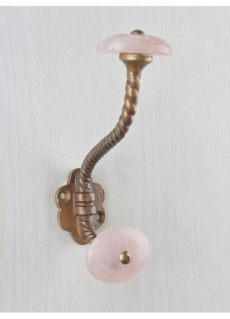 Beautiful Light Pink Agate Natural Gemstone Wall Hanger