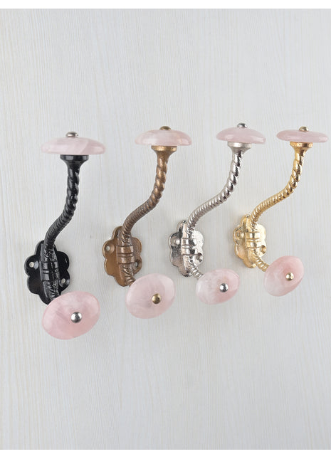 Beautiful Light Pink Agate Natural Gemstone Wall Hanger