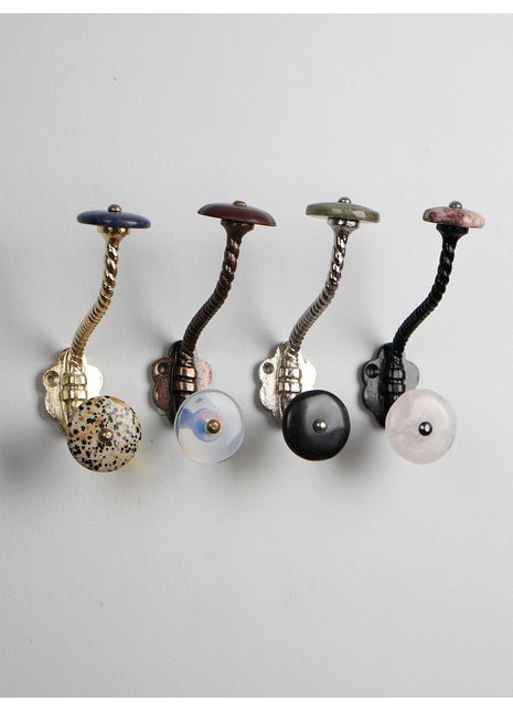 Assorted Handmade Natural Gemstone Design Coat Hanger