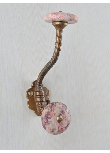 Elegant Agate Natural Gemstone Wall Hanger - Light Brown Shade