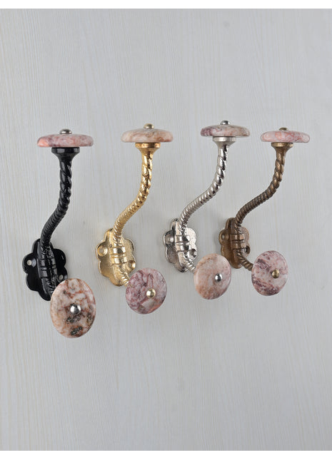 Elegant Agate Natural Gemstone Wall Hanger - Light Brown Shade