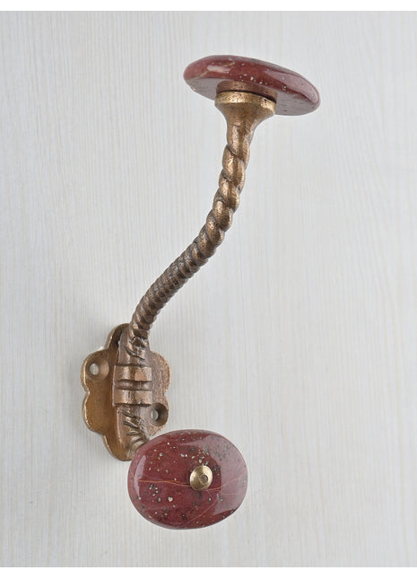 Amazing Agate Natural Gemstone Wall Hanger - Reddish Brown