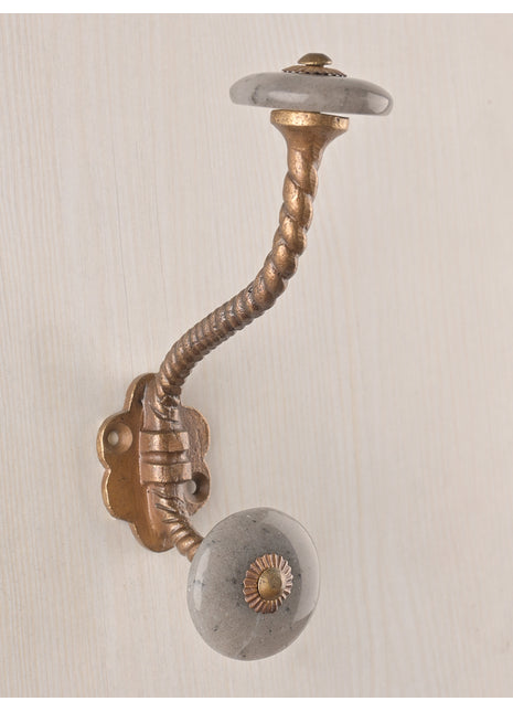 Unique Agate Natural Gemstone Wall Hanger - Grey Shade