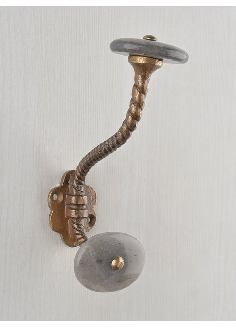 Amazing Agate Natural Gemstone Wall Hanger - Grey