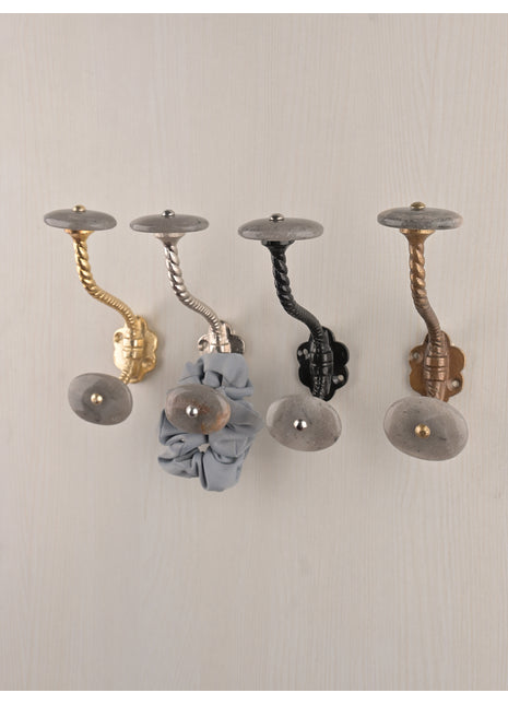 Amazing Agate Natural Gemstone Wall Hanger - Grey