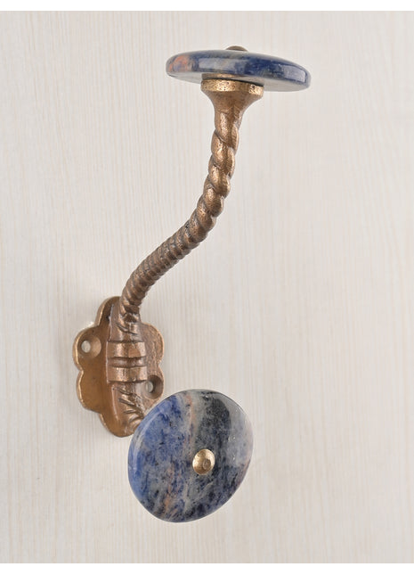 Beautiful Agate Natural Gemstone Wall Hanger - Blue