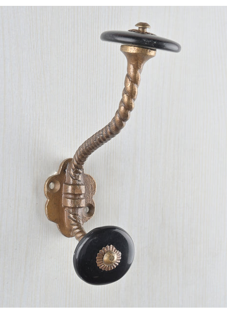 Beautiful Agate Natural Gemstone Wall Hanger - Black