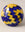 Zigzag Yellow And Blue Ceramic Blue Pottery Drawer Knob