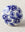 White Ceramic Blue Pottery Dresser Cabinet Knob With Blue Flowers