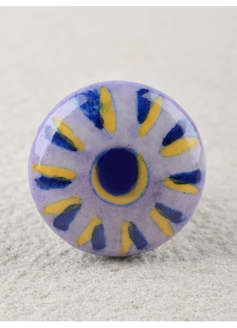 Light Purple,Blue and Yellow Color Cabinet Knob