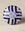 Stylish Blue Stripes On White Ceramic Blue Pottery Door Knob