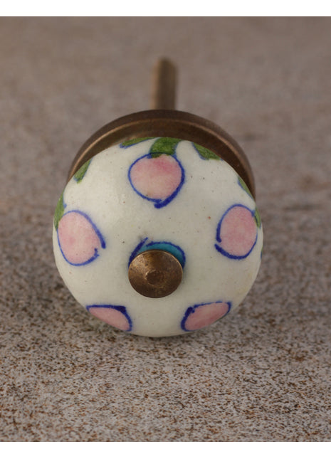 Decorative Pink Bleaded Kitchen Cabinet Knob