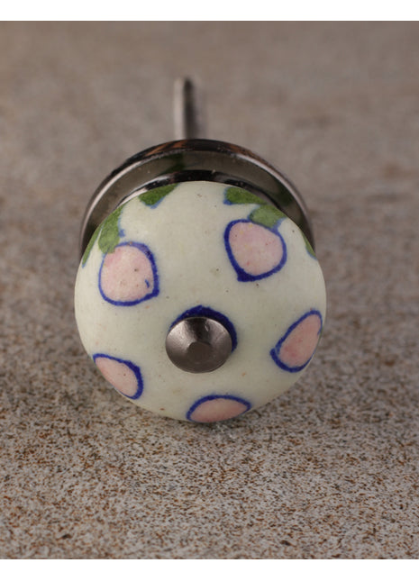 Decorative Pink Bleaded Kitchen Cabinet Knob