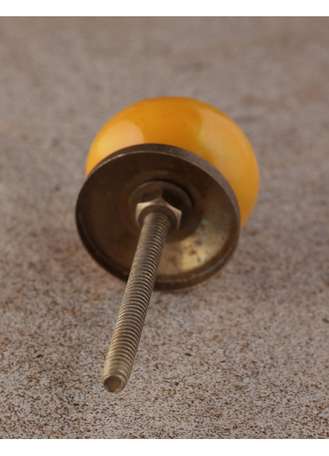 Solid Yellow Bead Knob