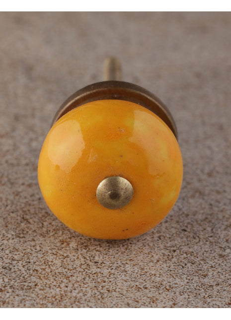 Solid Yellow Bead Knob