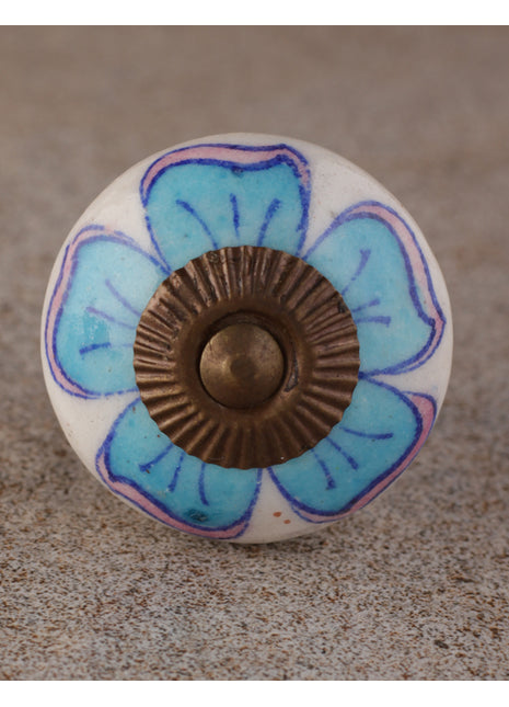 Turquoise Round Beaded Dresser Drawer Knob