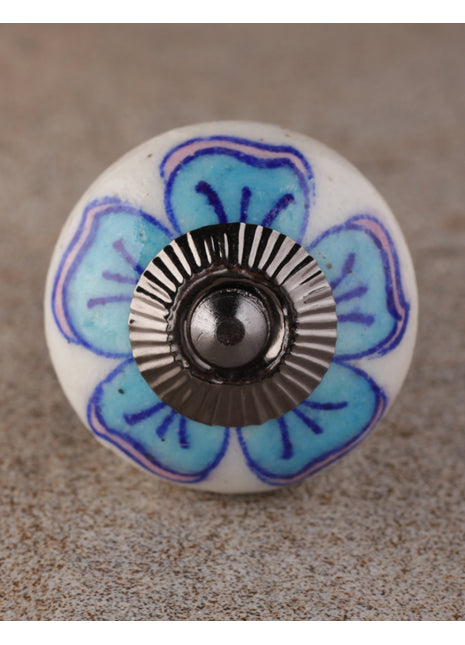 Turquoise Round Beaded Dresser Drawer Knob