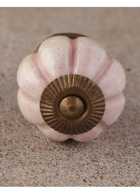 Unique Rustic Pink Ceramic Wardrobe Cabinet Melon Knob