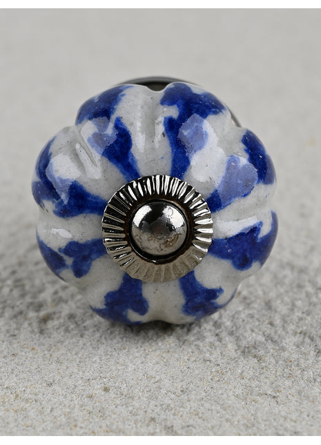 Blue Design Ceramic Knob