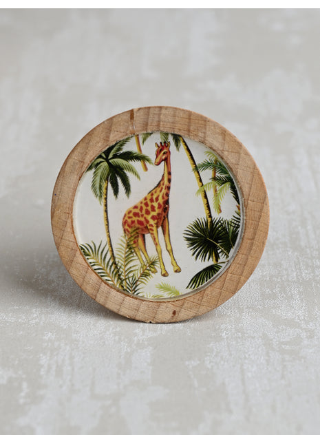 Animal Safari Cabinet Knob Giraff Design
